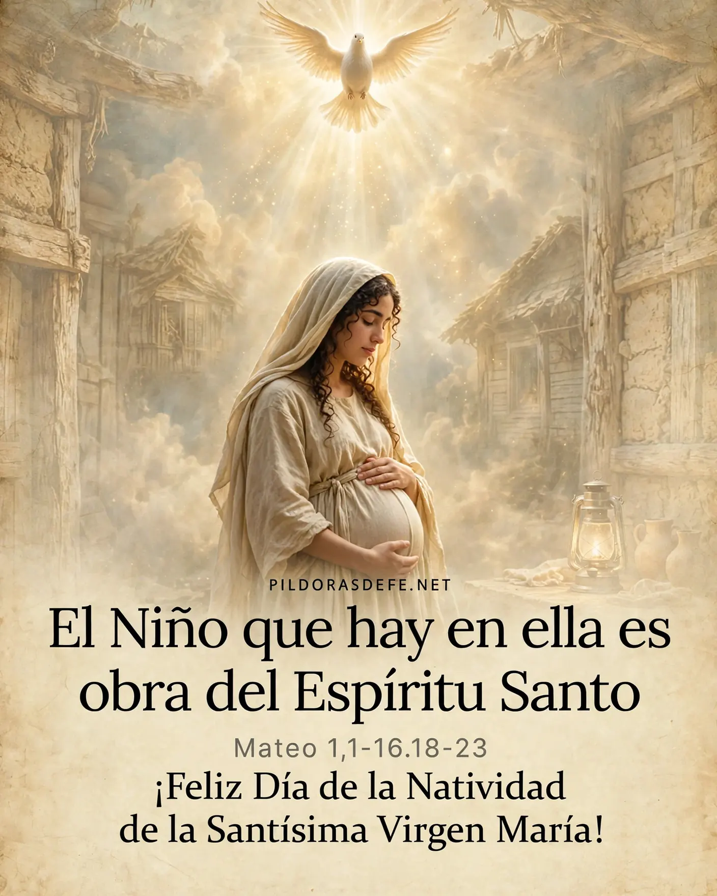 Evangelio de hoy martes Mateo 1 1 16 18 23 Natividad de Maria Evangelio de hoy martes, Mateo 1,1-16.18-23: El Niño que hay en ella es obra del Espíritu Santo