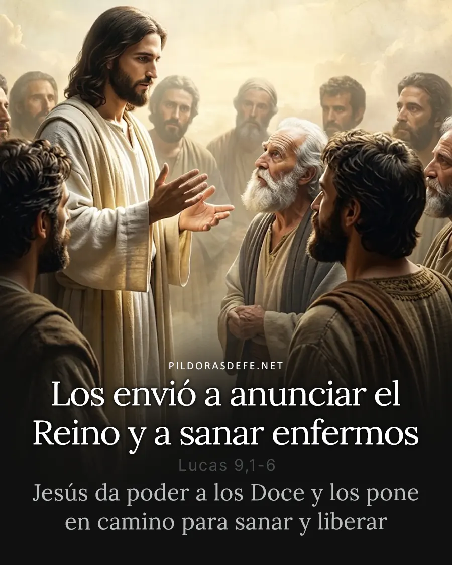 Evangelio de hoy miércoles, Lucas 9,1-6: Los envió a anunciar el Reino de Dios y a sanar a los enfermos