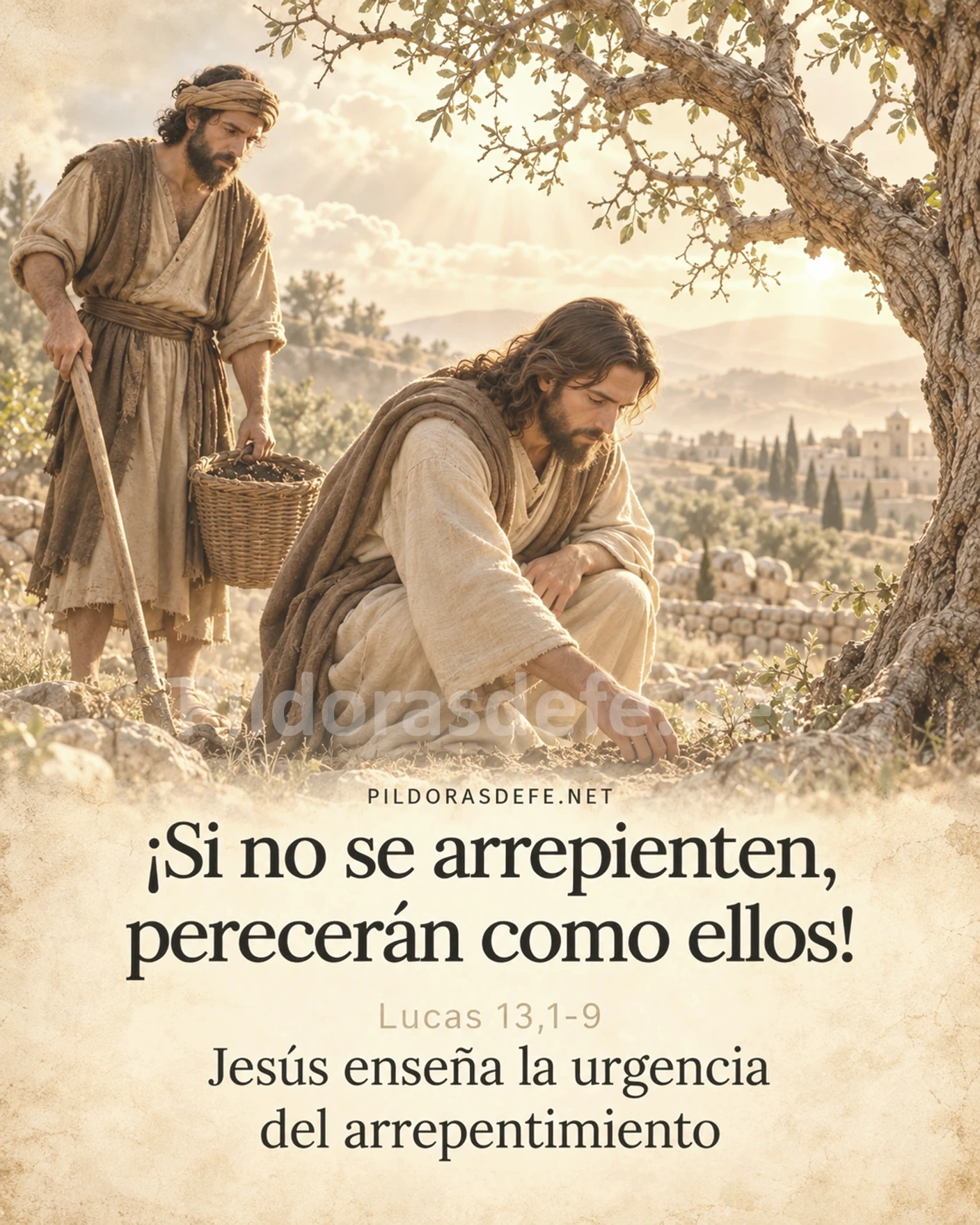 Evangelio de hoy sábado, Lucas 13,1-9: ¡Si no se arrepienten, perecerán como ellos!