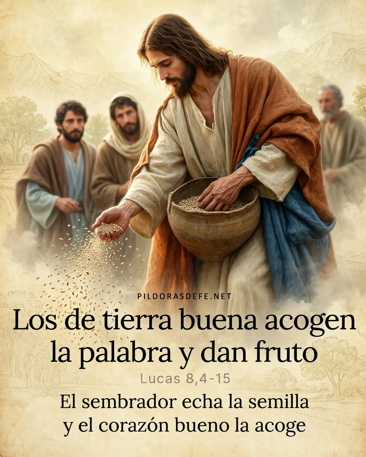 Evangelio de hoy sabado Lucas 8 4 15 sembrador buena semilla Evangelio de hoy sábado, Lucas 8,4-15: Los de la tierra buena son los que acogen la palabra y dan mucho fruto