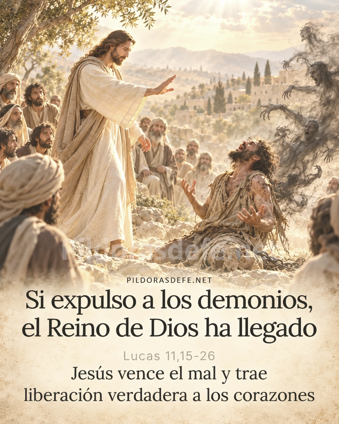 Evangelio de hoy viernes Lucas 11 15 26 si expulso a los demonios el reino de dios ha llegado 091026 Evangelio de hoy viernes, Lucas 11,15-26: Si por el dedo de Dios expulso a los demonios, el Reino de Dios ha llegado