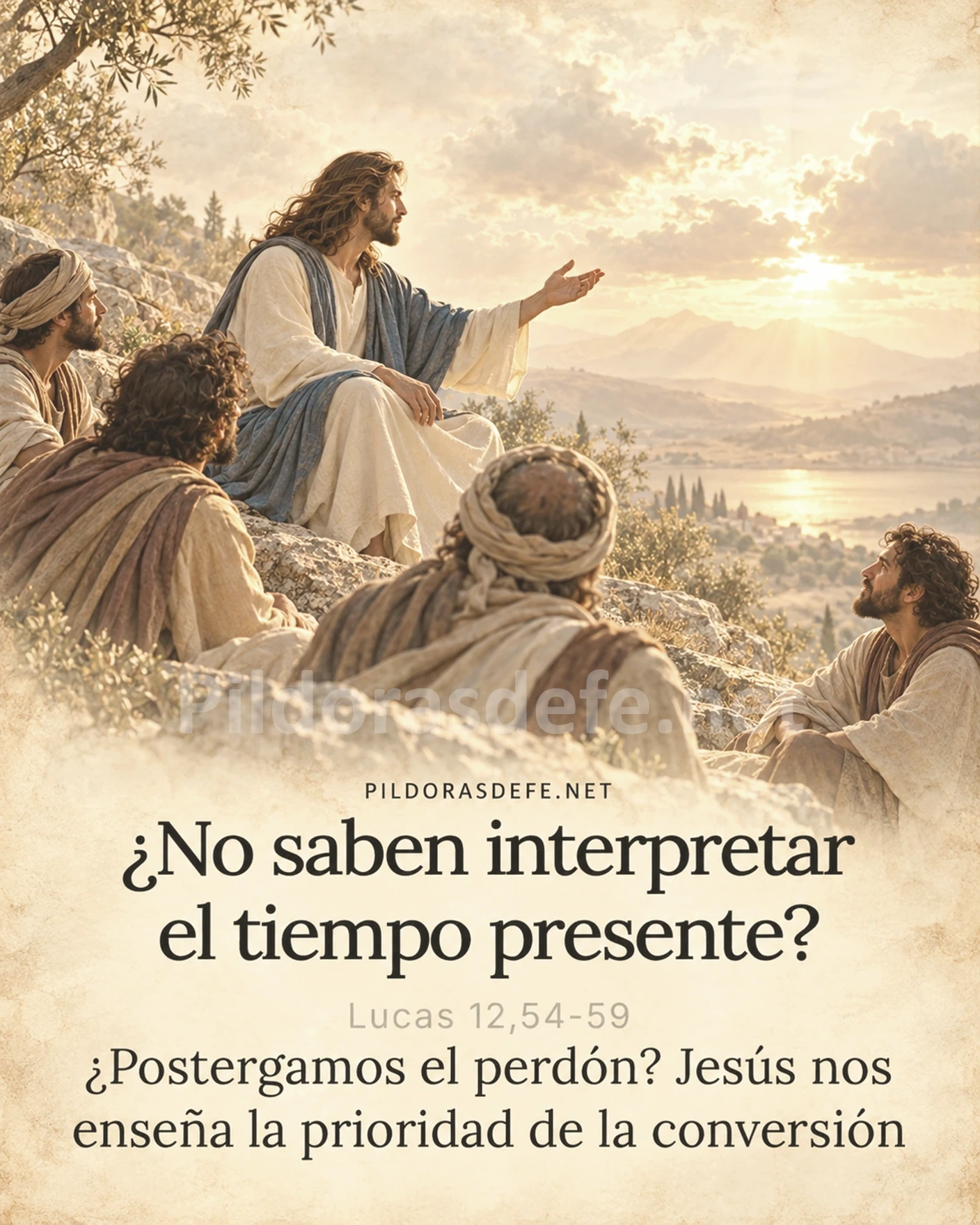 Evangelio de hoy viernes Lucas 12 54 59 no saben interpretar el tiempo presente 231026 Evangelio de hoy viernes, Lucas 12,54-59: Saben interpretar el aspecto de la tierra y del cielo; ¿por qué no saben interpretar el tiempo presente?