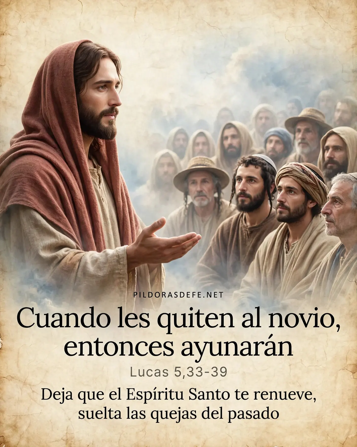 Evangelio de hoy viernes Lucas 5 33 39 Ayunaran Evangelio de hoy viernes, Lucas 5,33-39: Cuando les quiten al novio, entonces ayunarán