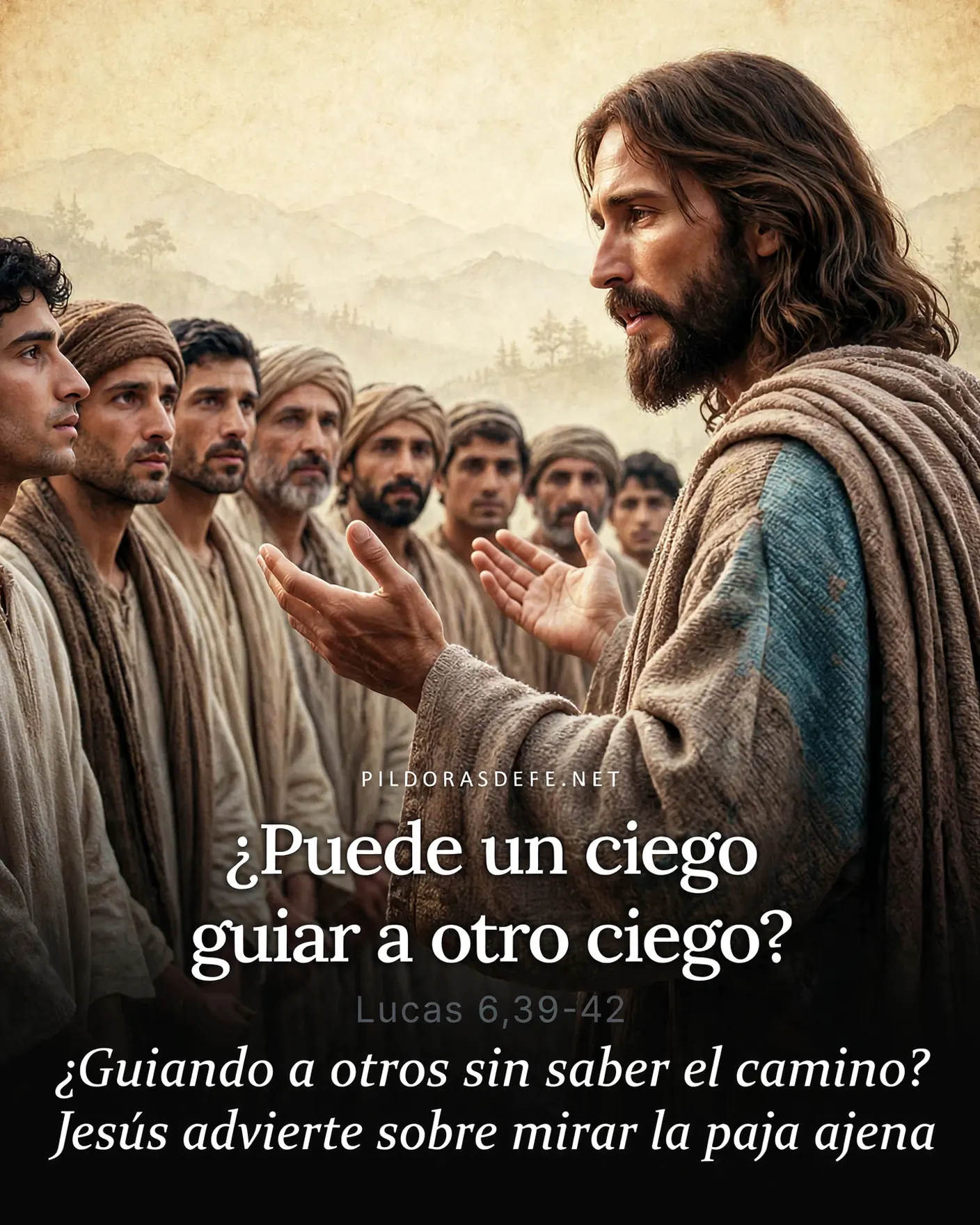 Evangelio de hoy viernes, Lucas 6,39-42: ¿Puede un ciego guiar a otro ciego?