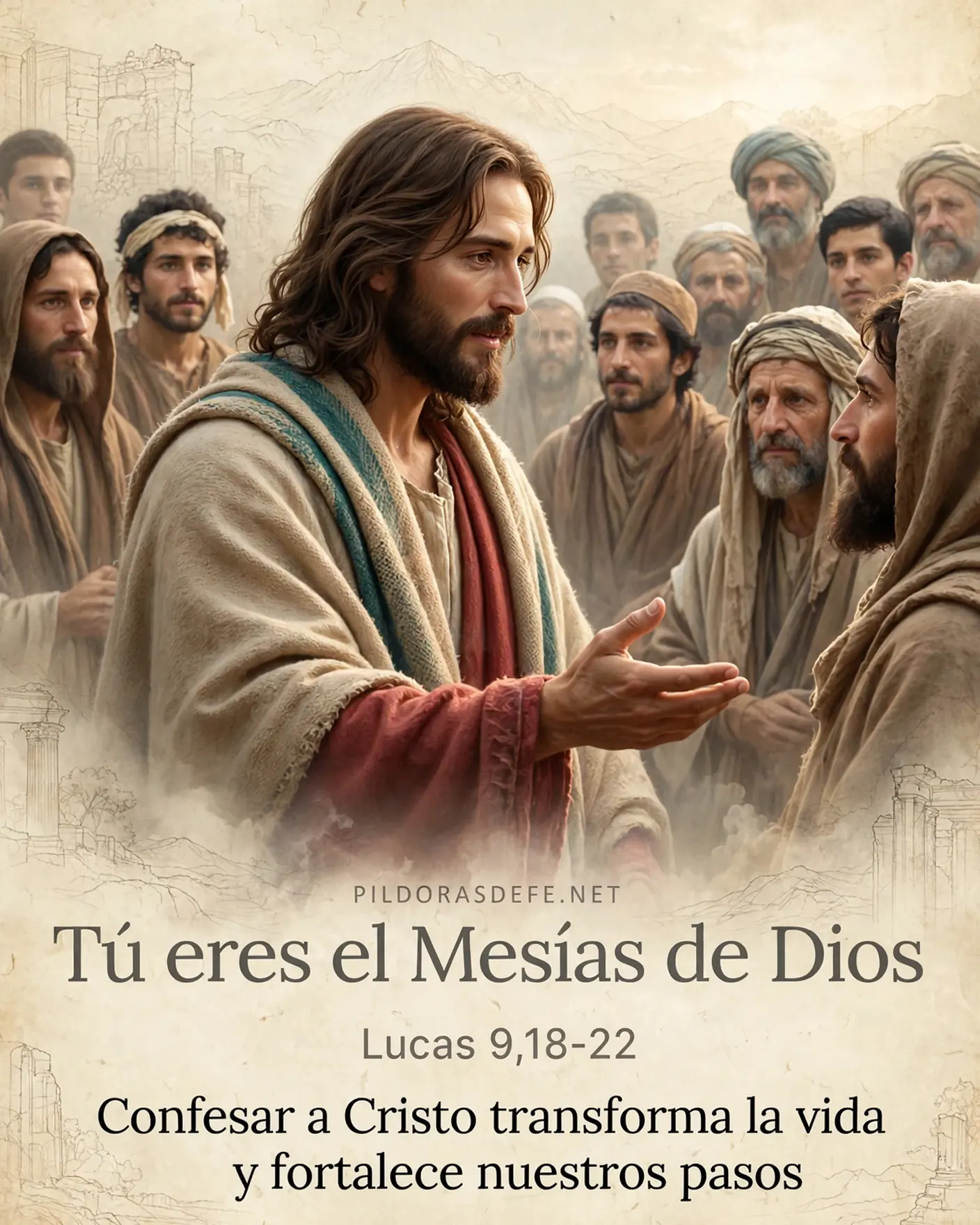 Evangelio de hoy viernes, Lucas 9,18-22: Tú eres el Mesías de Dios