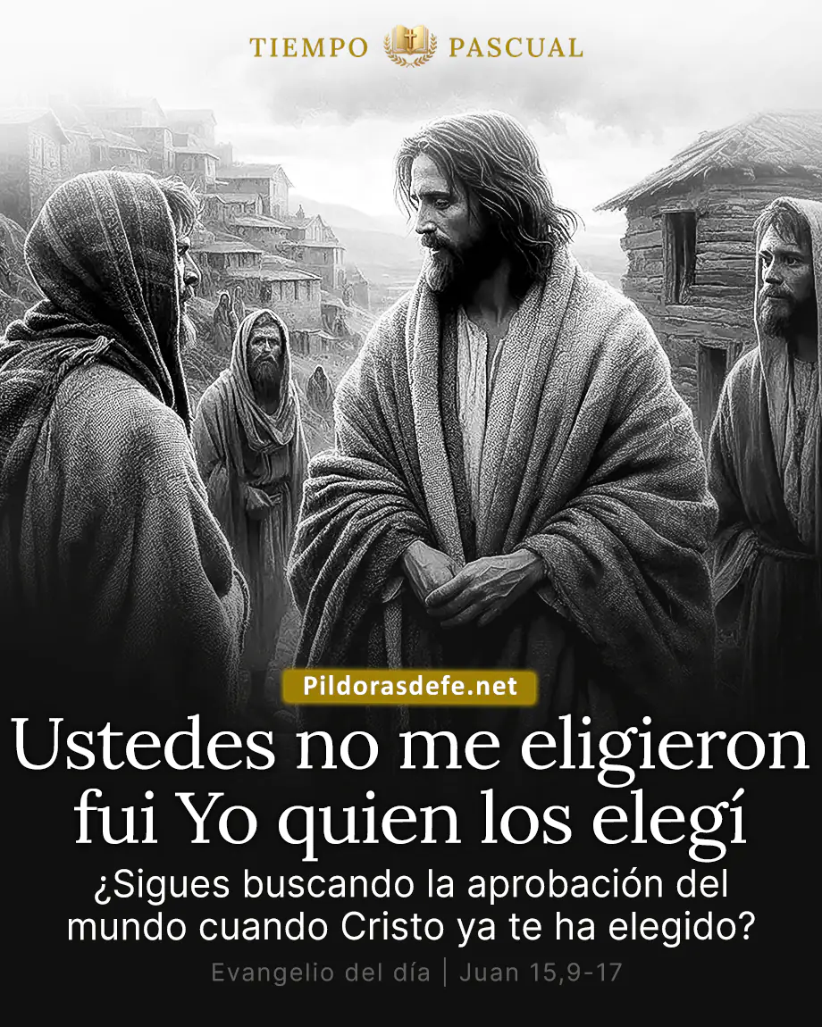 Evangelio del día, Juan 15,9-17: No son ustedes los que me eligieron a mí, sino yo el que los elegí