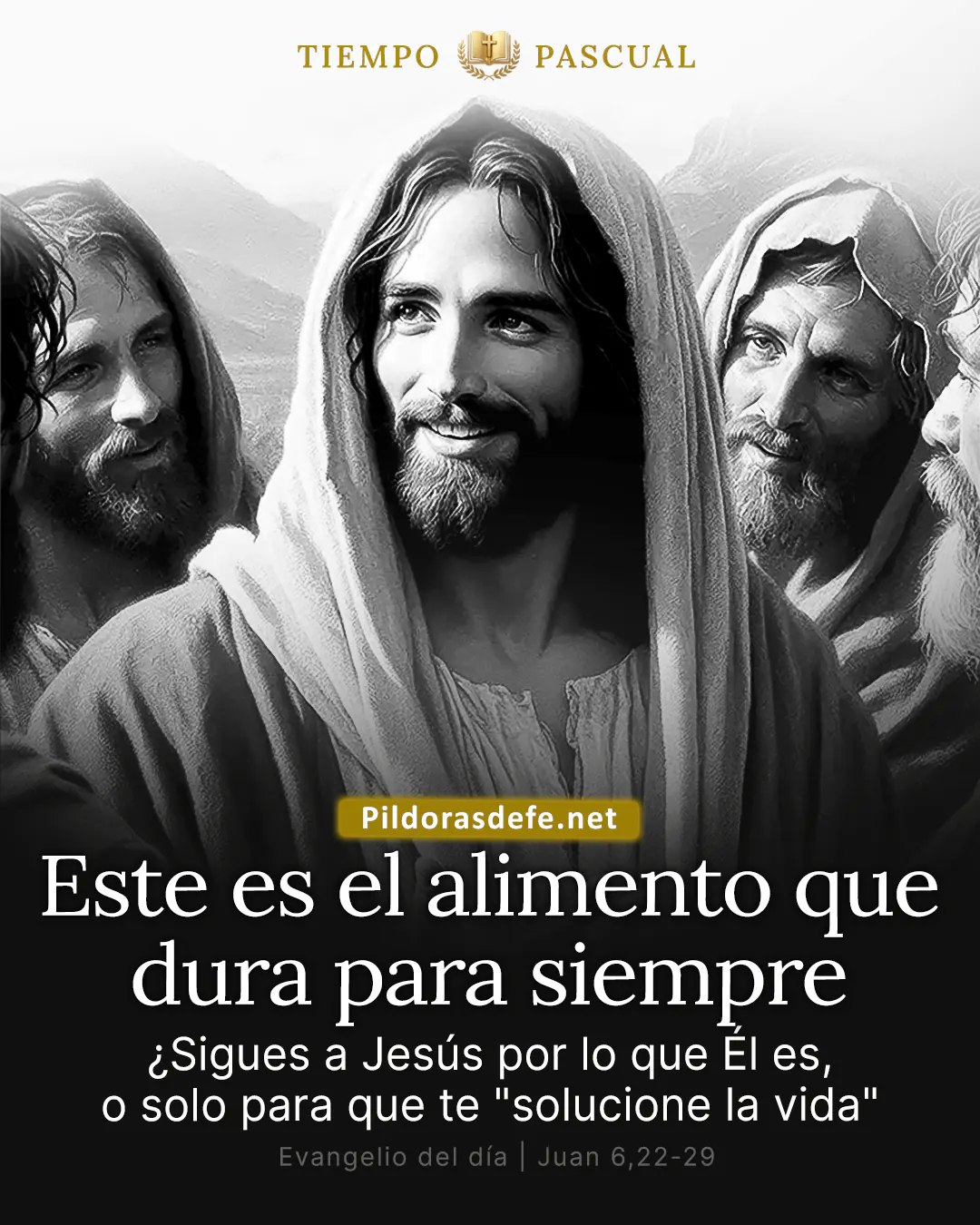 Evangelio del día Juan 6,22-29: Trabajen por el alimento que perdura para la vida eterna