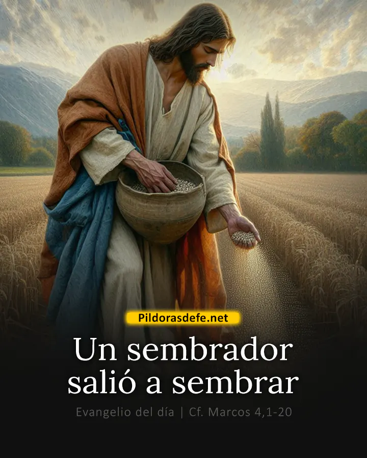 Evangelio del día Marcos 4,1-20: Un sembrador salió a sembrar