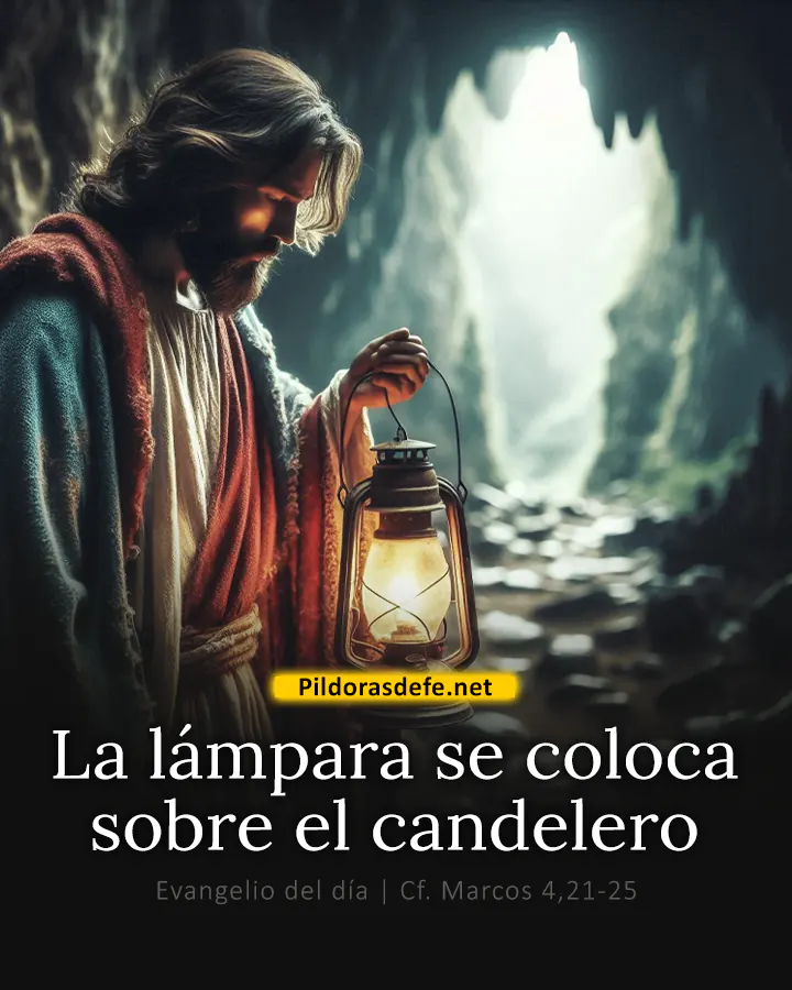 Evangelio del día Marcos 4,21-25: La lámpara debe colocarse sobre el candelero