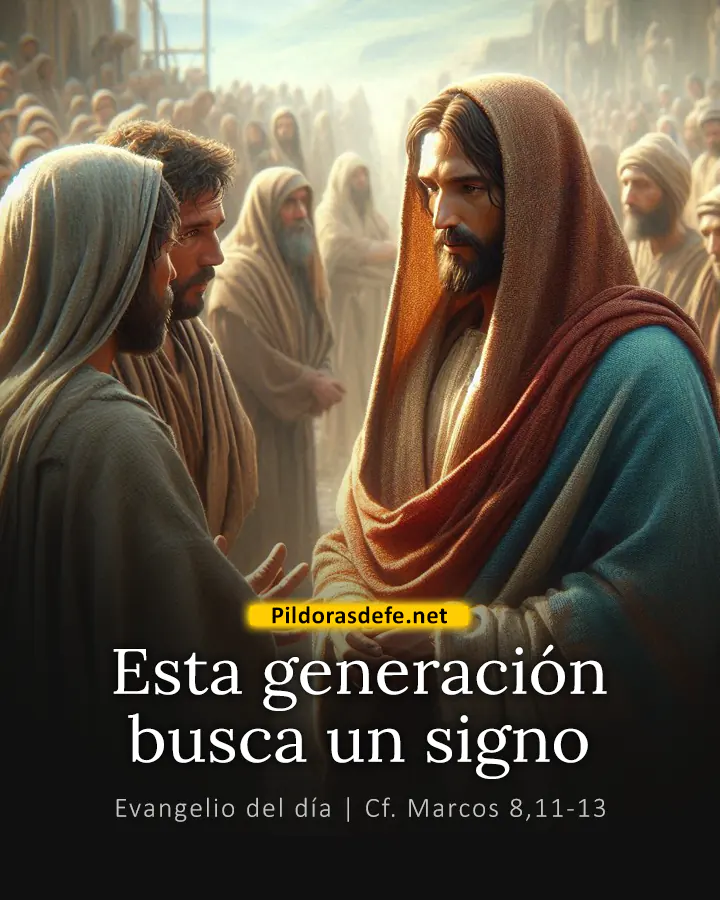 Evangelio del día Marcos 8,11-13: Así se les dijo a sus antepasados, pero yo les digo esto
