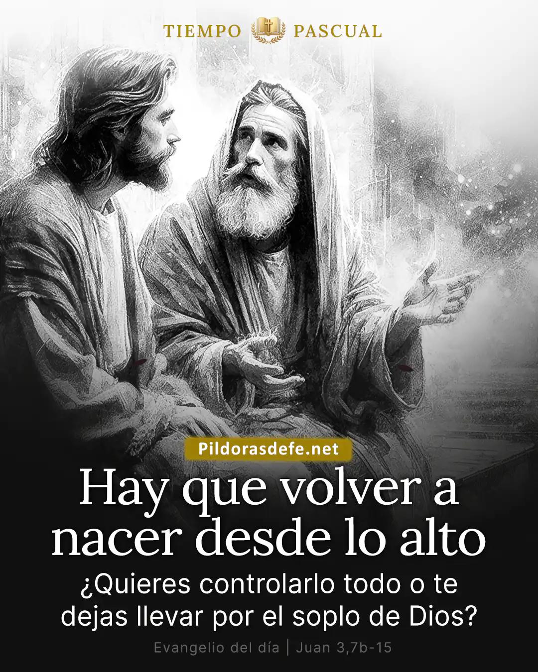 Evangelio del día Juan 3,7b-15: Ustedes tienen que renacer de lo alto Evangelio del día Juan 3,7b-15: Ustedes tienen que renacer de lo alto