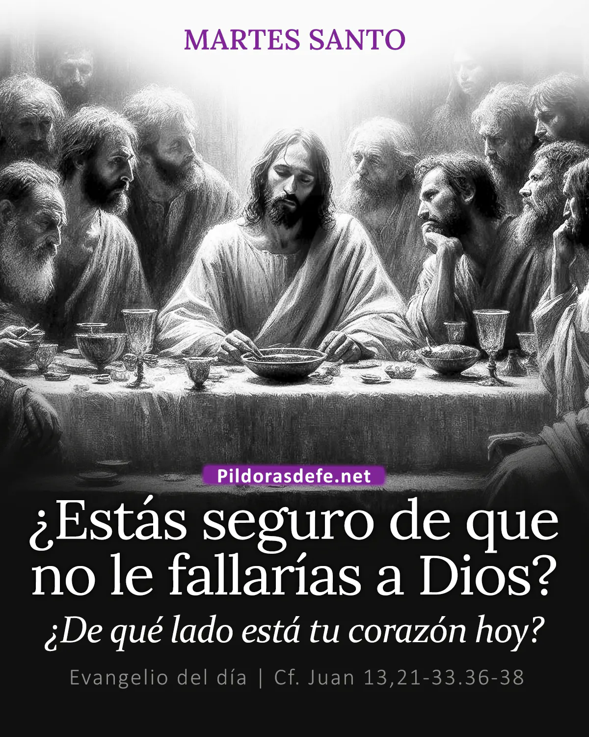 Evangelio del día Juan 13,21-33.36-38: Uno de ustedes me entregará y otro me negará antes que cante el gallo