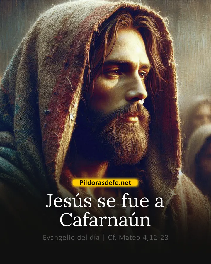 Evangelio del día, Marcos 3,20-21: Jesús se fue a Cafarnaún, para que se cumpliera lo dicho por Isaías