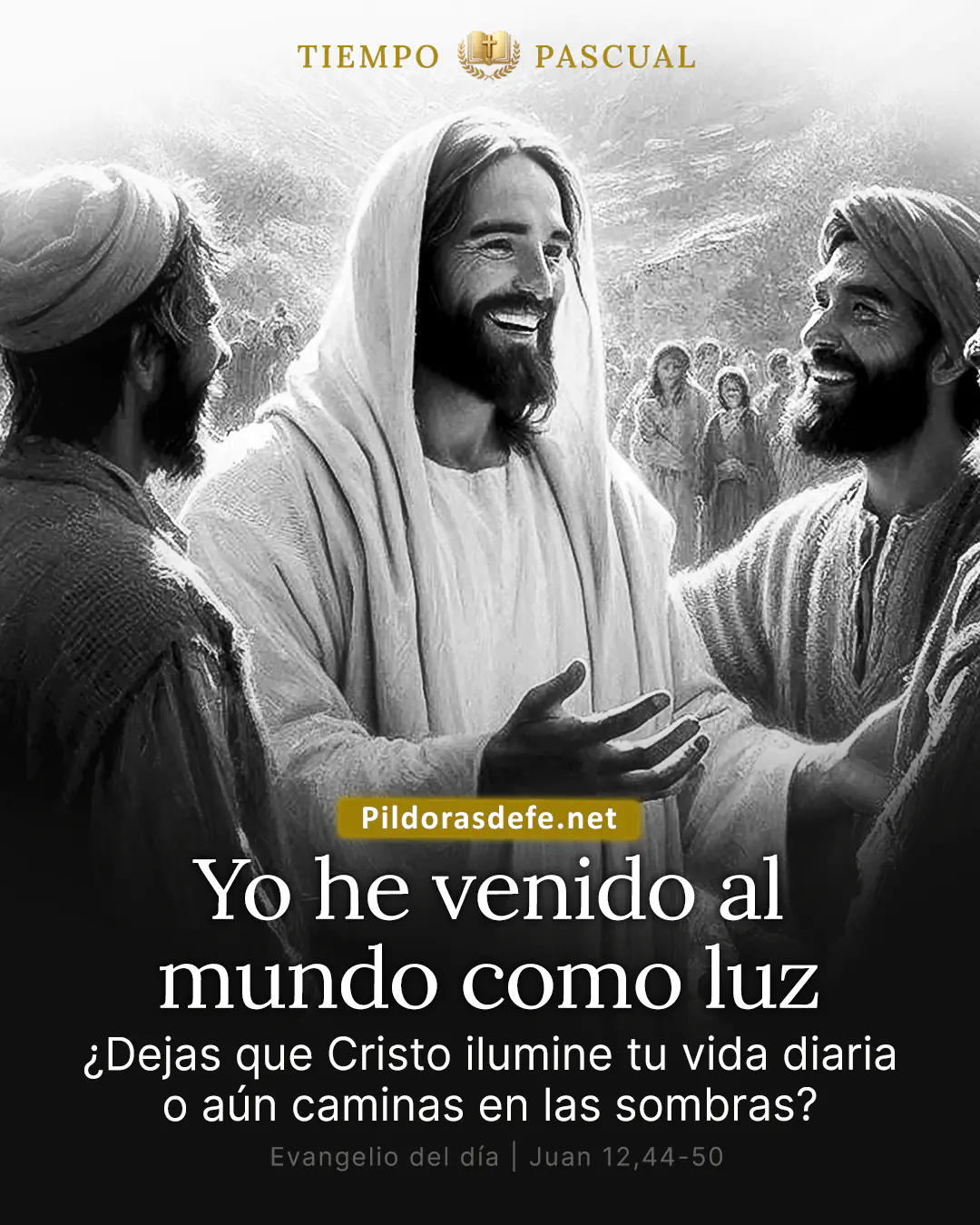 Evangelio del dia Miercoles Juan 12 44 50 Yo soy la luz