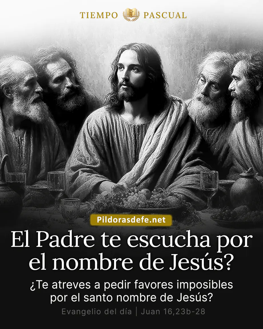 Evangelio del día, Juan 16,23b-28: El Padre los ama porque me han amado y han creído en mí