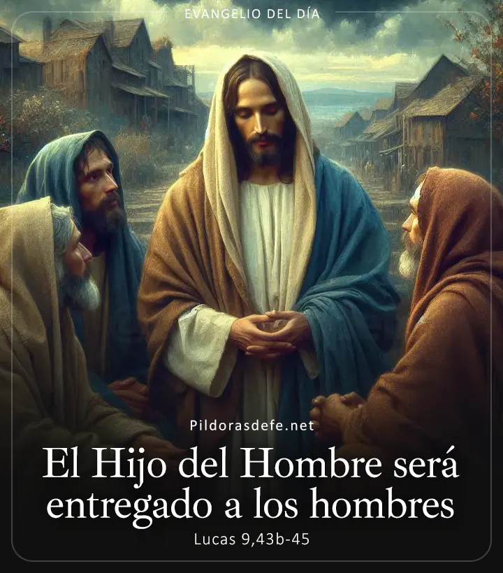 Evangelio de hoy, Lucas 9,43b-45: El Hijo del Hombre será entregado a los hombres