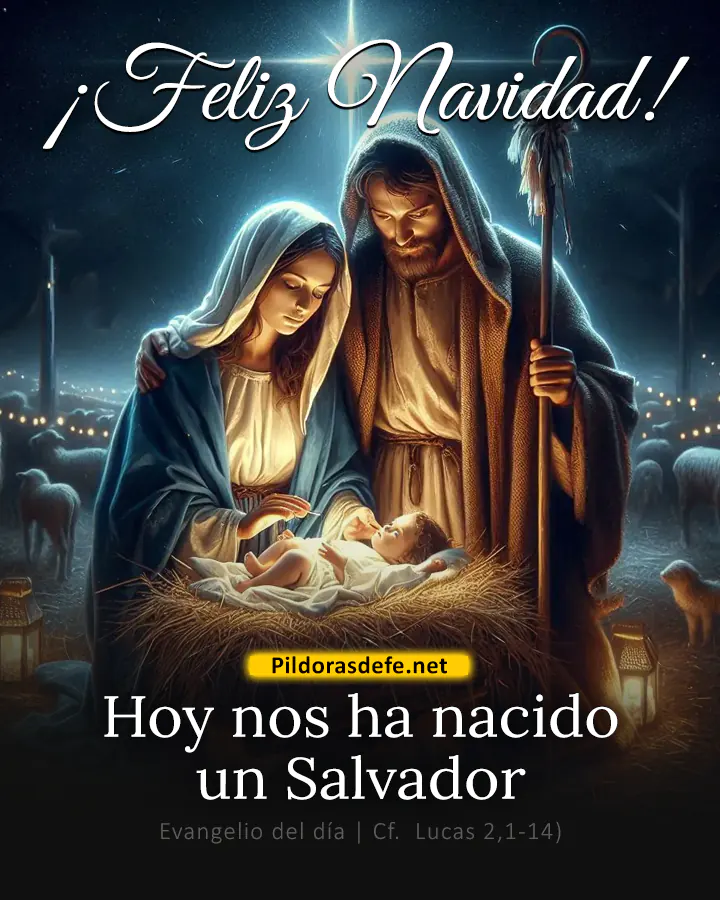 Evangelio de hoy, Lucas 2,1-14: Hoy nos ha nacido un Salvador