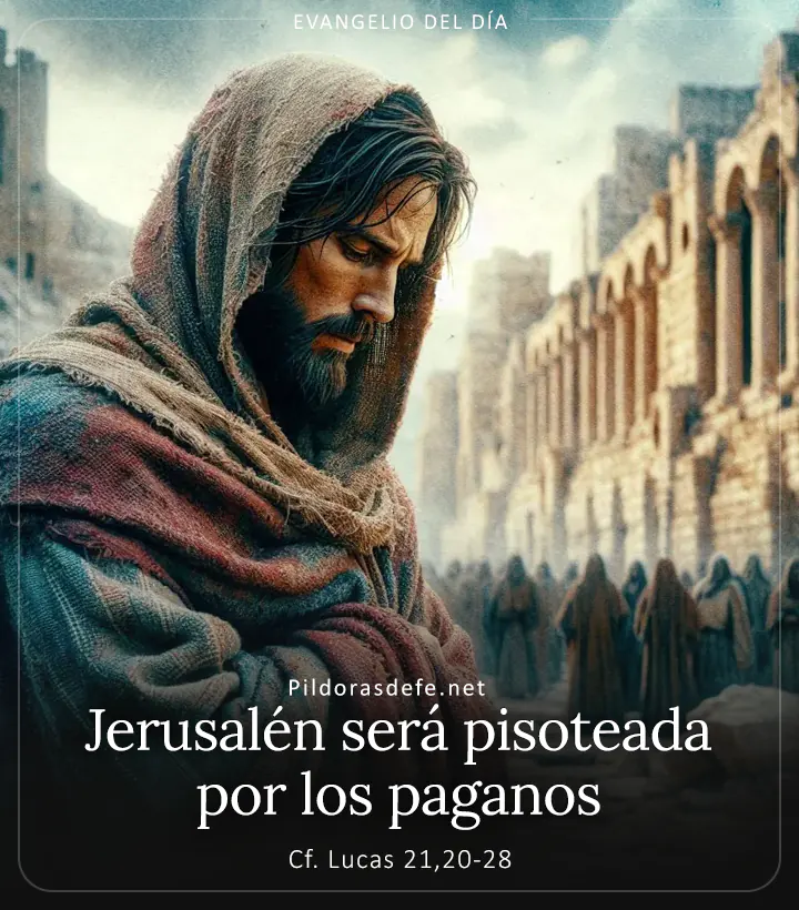 Evangelio de hoy, Lucas 21,20-28: Jerusalén será pisoteada por los paganos