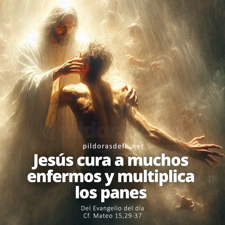 Evangelio del día, Mateo 15,29-37: Jesús cura a muchos enfermos y multiplica los panes y los pescados