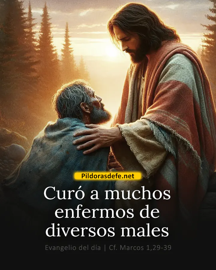 Evangelio de hoy, Marcos 1,29-39: Jesús curó a muchos enfermos de diversos males y enfermedades