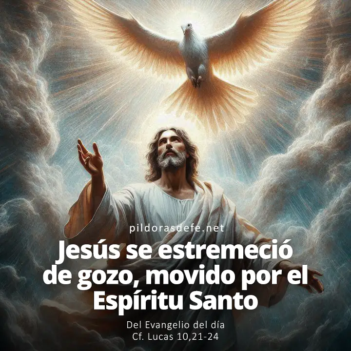Evangelio del día, Lucas 10,21-24: Jesús se estremeció de gozo, movido por el Espíritu Santo