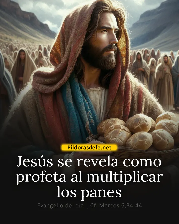 Evangelio de hoy, Marcos 6,34-44: Jesús se revela como profeta en la Multiplicación de los panes