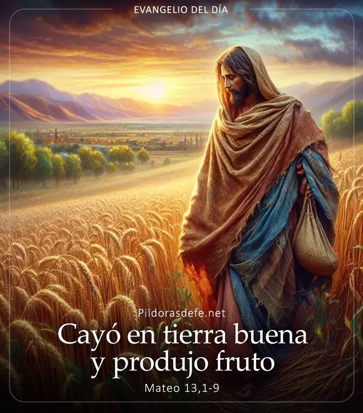 Evangelio de hoy, Mateo 13,1-9: a semilla cayó en tierra buena y produjo fruto cien veces más