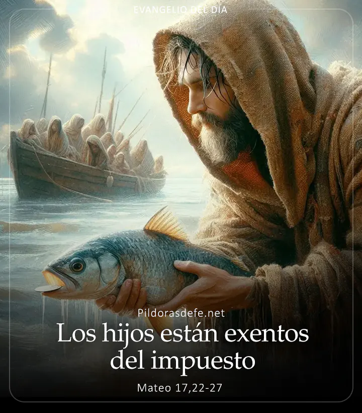 Evangelio de hoy, Mateo 17,22-27: Los hijos están exentos del impuesto