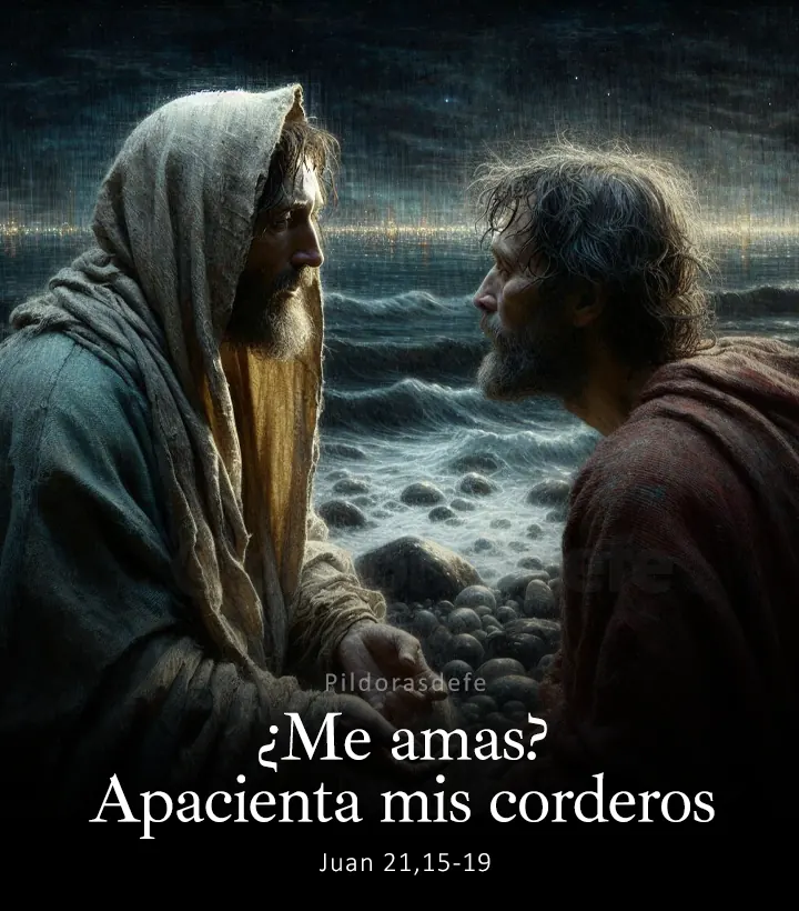 Evangelio de hoy, Juan 21,15-19: ¿Me amas? Apacienta mis corderos