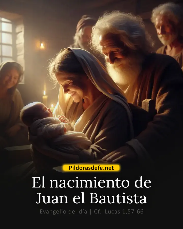 Evangelio de hoy, Lucas 1,57-66: El nacimiento de Juan el Bautista