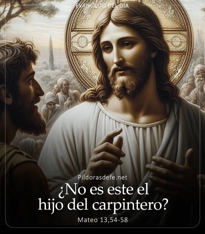 Evangelio de hoy, ¿No es este él el hijo del carpintero?