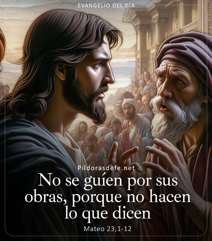 Evangelio de hoy, Mateo 23,1-12: No se guíen por sus obras, porque no hacen lo que dicen