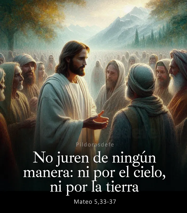 Evangelio de hoy, Mateo 5,33-37: No juren de ningún modo: ni por el cielo, ni por la tierra