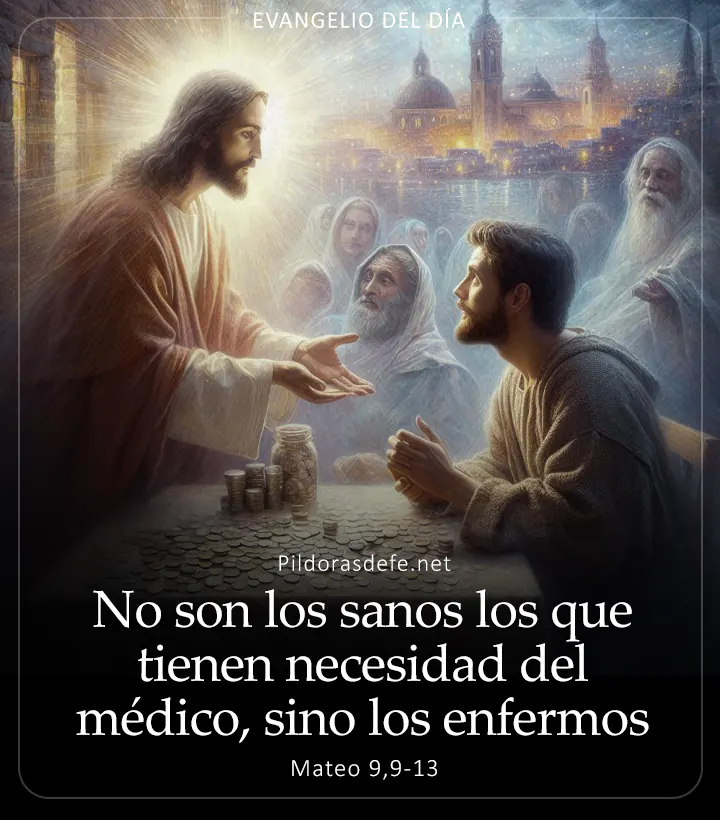 Evangelio de hoy, Mateo 9,9-13: No son los sanos los que tienen necesidad del médico