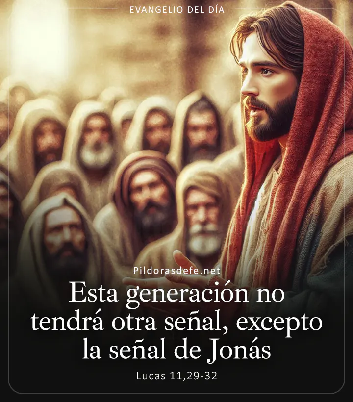 Evangelio de hoy, Lucas 11,29-32: Esta generación no tendrá otra señal, excepto la señal de Jonás