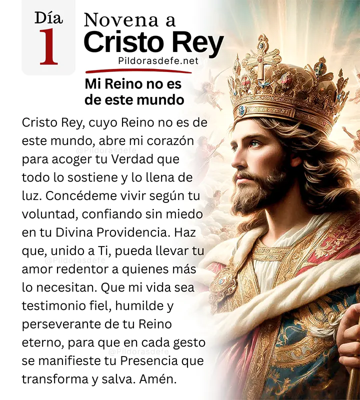 Novena a Cristo Rey: oración del día 1