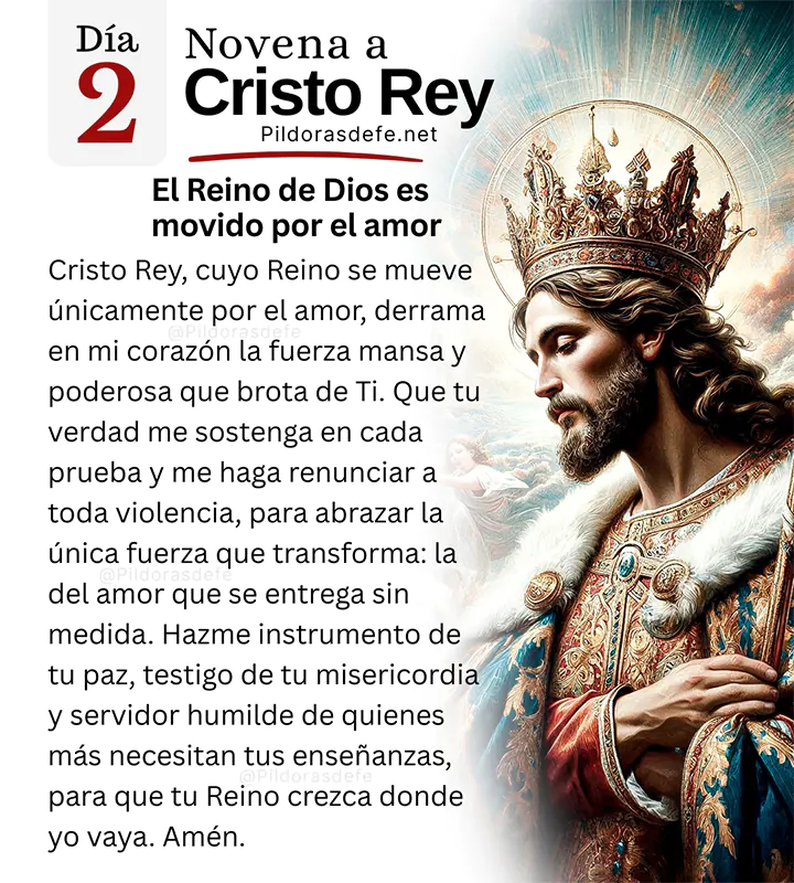 Novena a Cristo Rey: oración del día 2