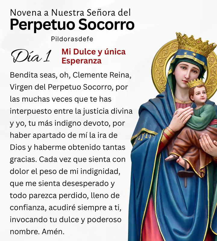 Novena a la Virgen del Perpetuo Socorro, día 1