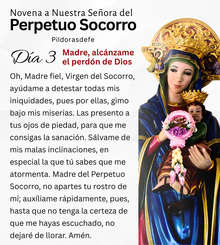 Novena a la Virgen del Perpetuo Socorro, día 3
