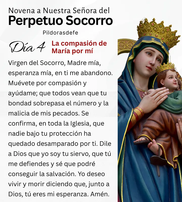 Novena a la Virgen del Perpetuo Socorro, día 4