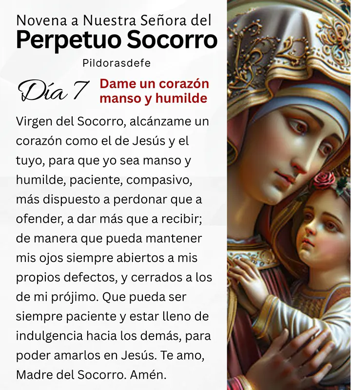 Novena a la Virgen del Perpetuo Socorro, día 7