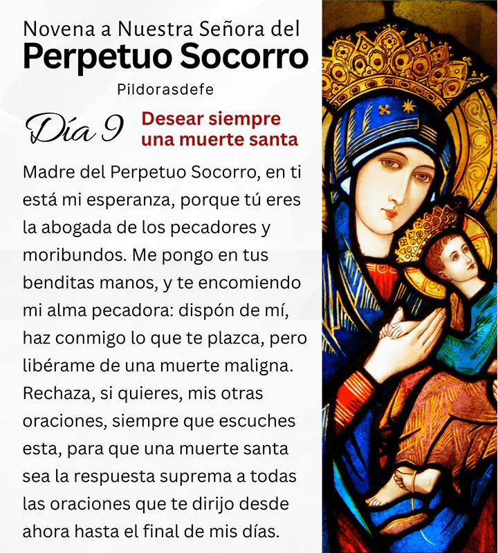 Novena a la Virgen del Perpetuo Socorro, día 9