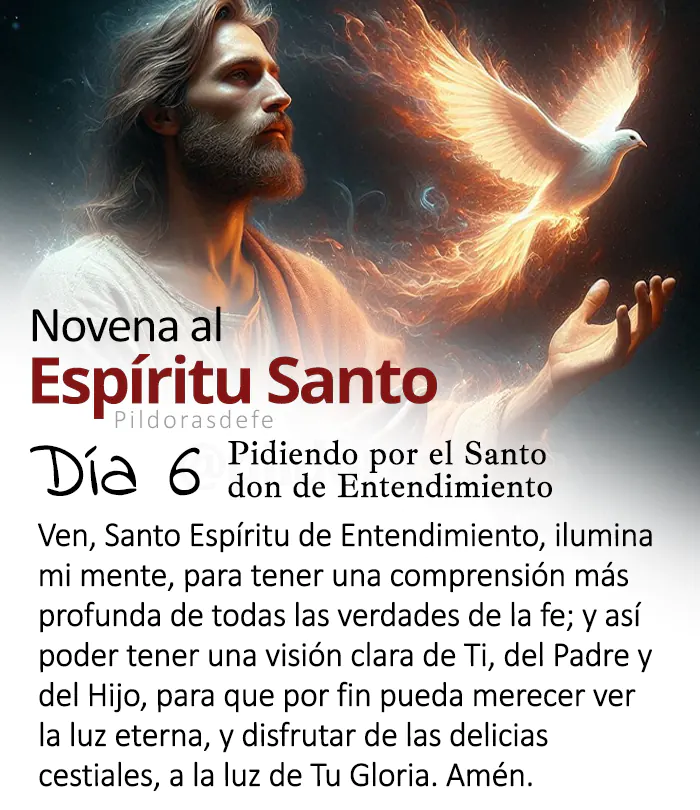 Oración del día 6 de la Novena al Espíritu Santo: Pentecostés