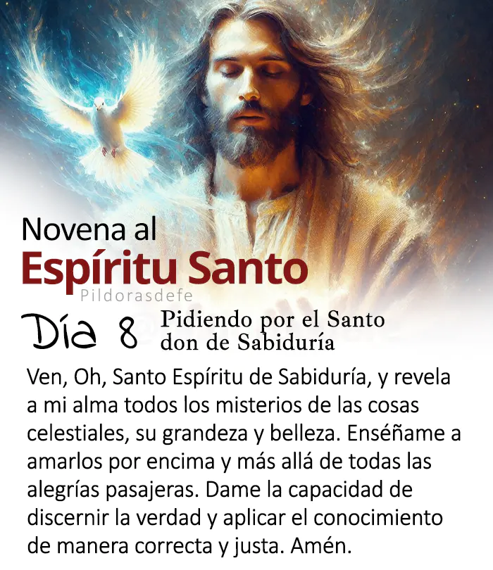 Oración del día 8 de la Novena al Espíritu Santo: Pentecostés