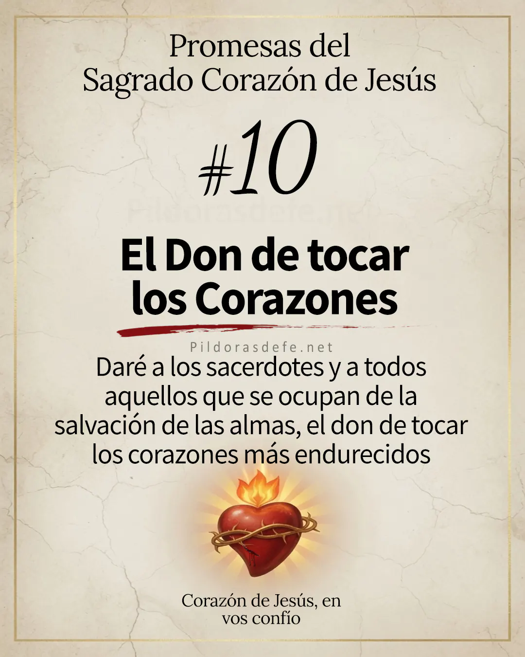 Promesa del Sagrado Corazón de Jesús #10: 