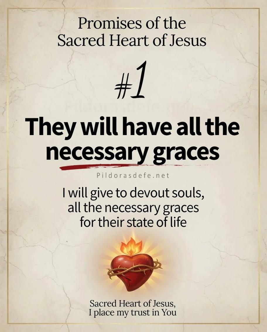 Promise 1 Sacred Heart of Jesus Promise of the Sacred Heart of Jesus #1: