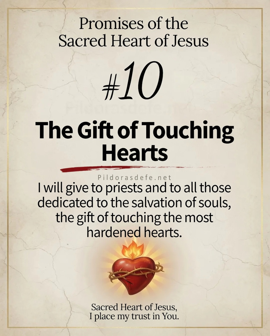 Promise 10 Sacred Heart of Jesus Promise of the Sacred Heart of Jesus #10: