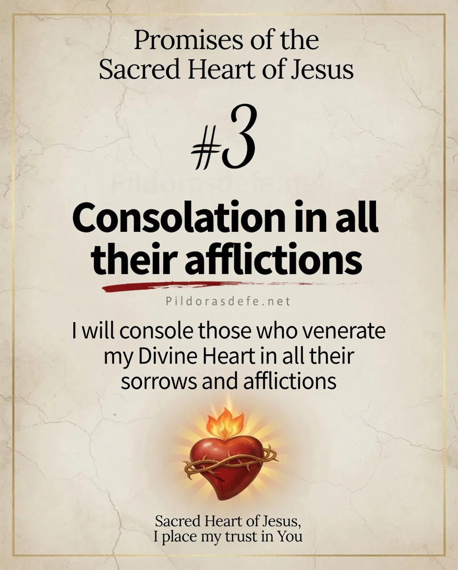 Promise 3 Sacred Heart of Jesus Promise of the Sacred Heart of Jesus #3: