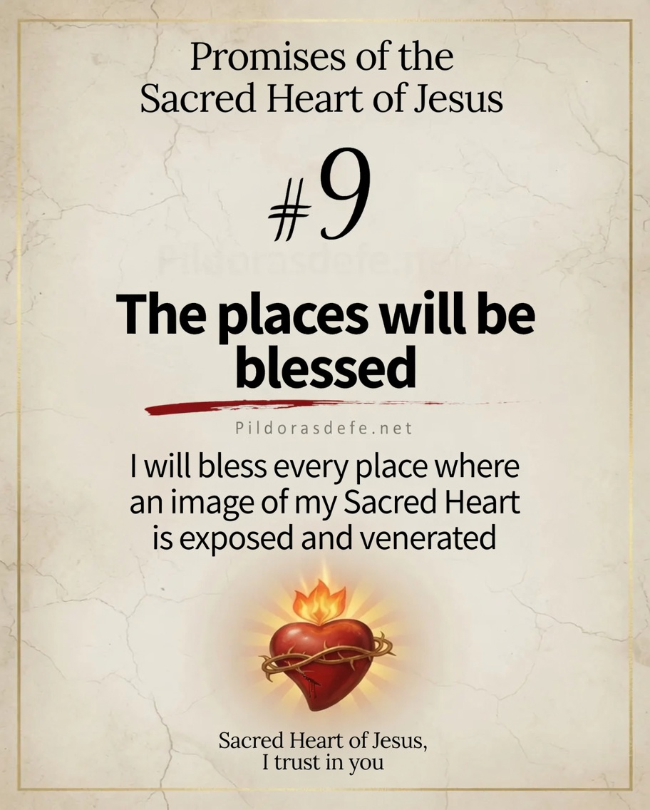 Promise 9 Sacred Heart of Jesus Promise of the Sacred Heart of Jesus #9: