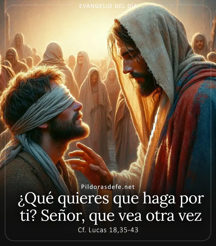 Evangelio de hoy, Lucas 18,35-43: ¿Qué quieres que haga por ti? Señor, que vea otra vez